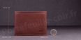 Fancil SA908 Portefeuille format italien en cuir - couleur Marron