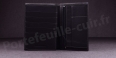 Fancil SA901 Portefeuille cuir 2 Volets Couleur Noir