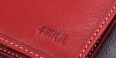 Fancil SA901 Portefeuille cuir 2 Volets Couleur Rouge