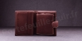 Porte-monnaie en cuir de vachette Fancil SA903 Marron