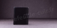 Porte-monnaie en cuir de vachette Fancil SA903 Noir