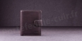 Porte-monnaie en cuir de vachette Fancil SA903 Taupe