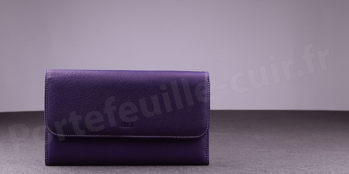 Portefeuille Compagnon Femme Fancil SA906 - Violet