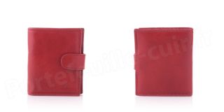 Porte-monnaie en cuir Spirit R6551 Rouge