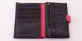 ZD3805 Portefeuille-cuir bicolore Fancil - 2 volets - Noir / Rouge